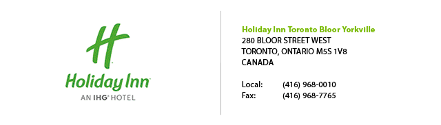 Holiday Inn Toronto Bloor Yorkville | (877) 660-8550 | 280 Bloor Street West, Toronto, Ontario